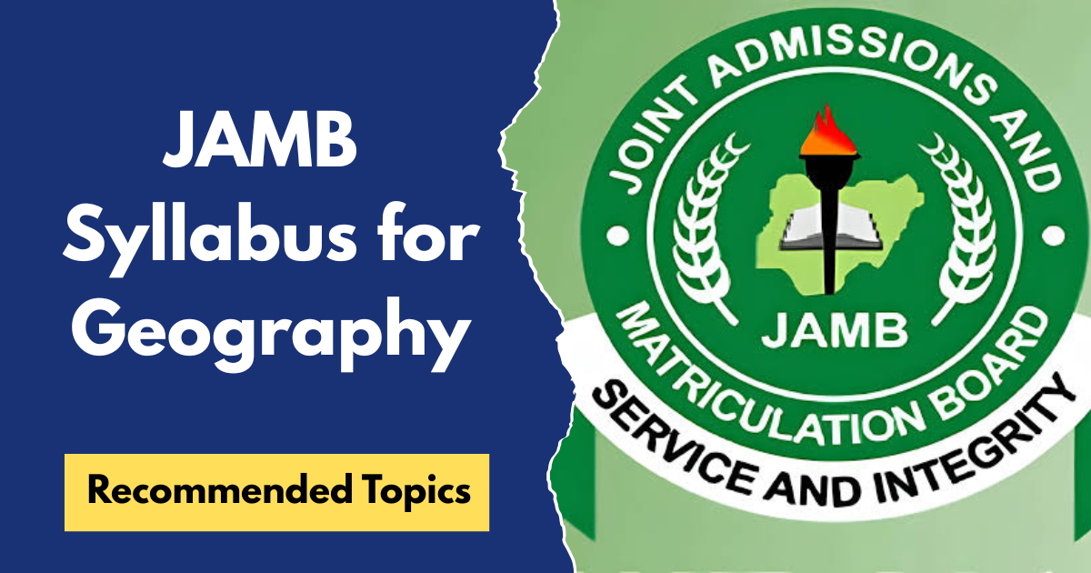 ‎JAMB Syllabus for Geography