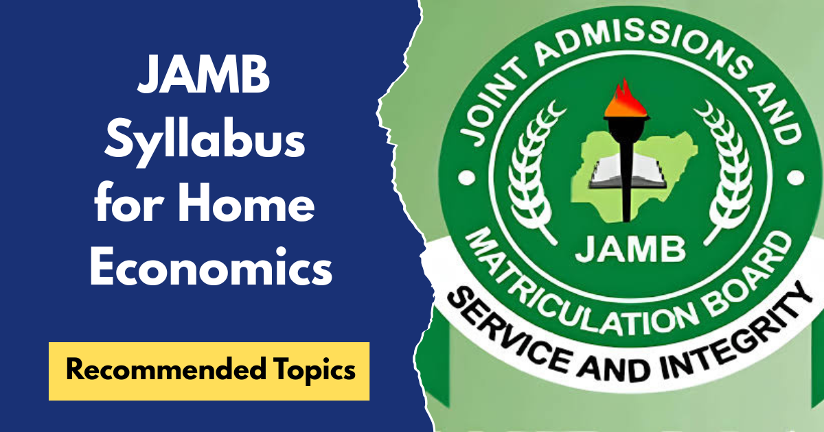 JAMB Syllabus for Home Economics