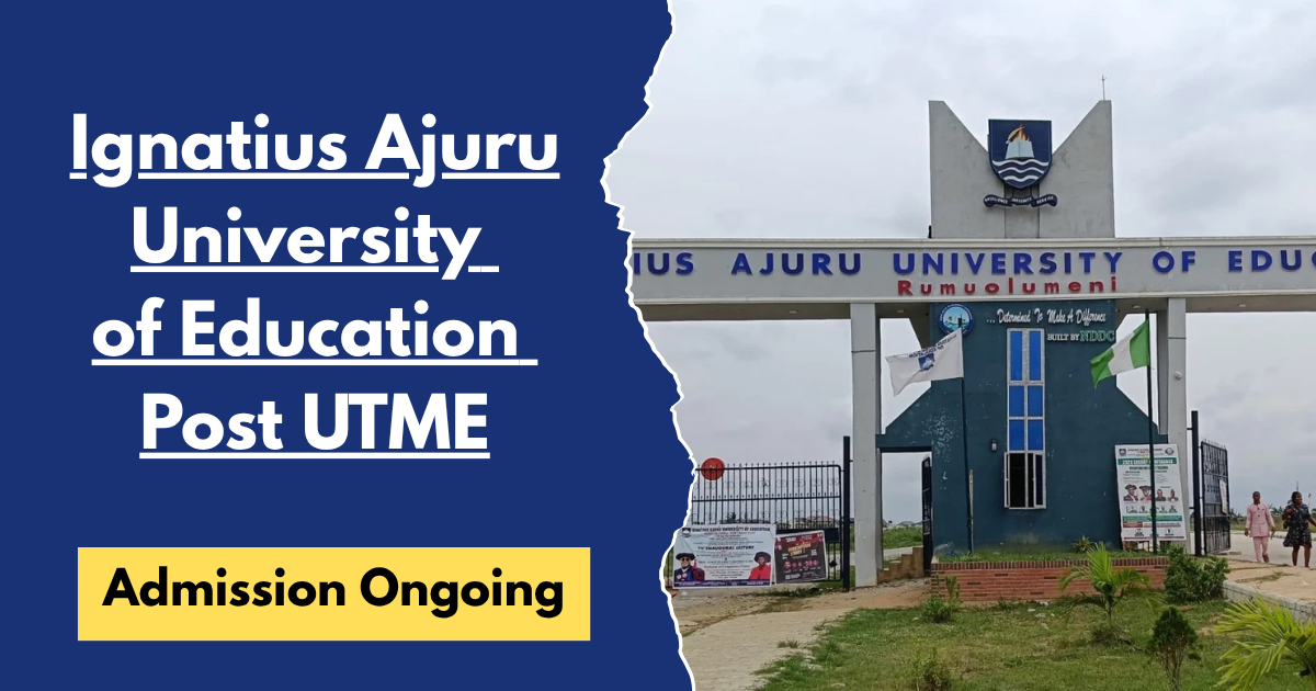 IAUE Post UTME / Direct Entry Form 2026/2027